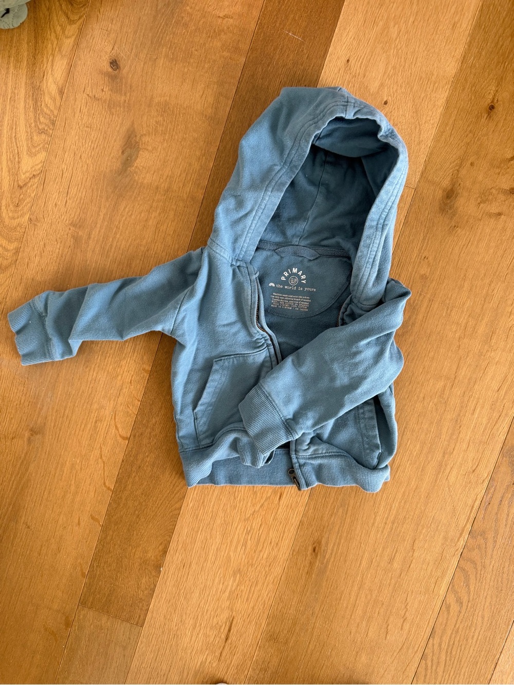 Primark Dusty Blue Baby Zip-Up Hoodie